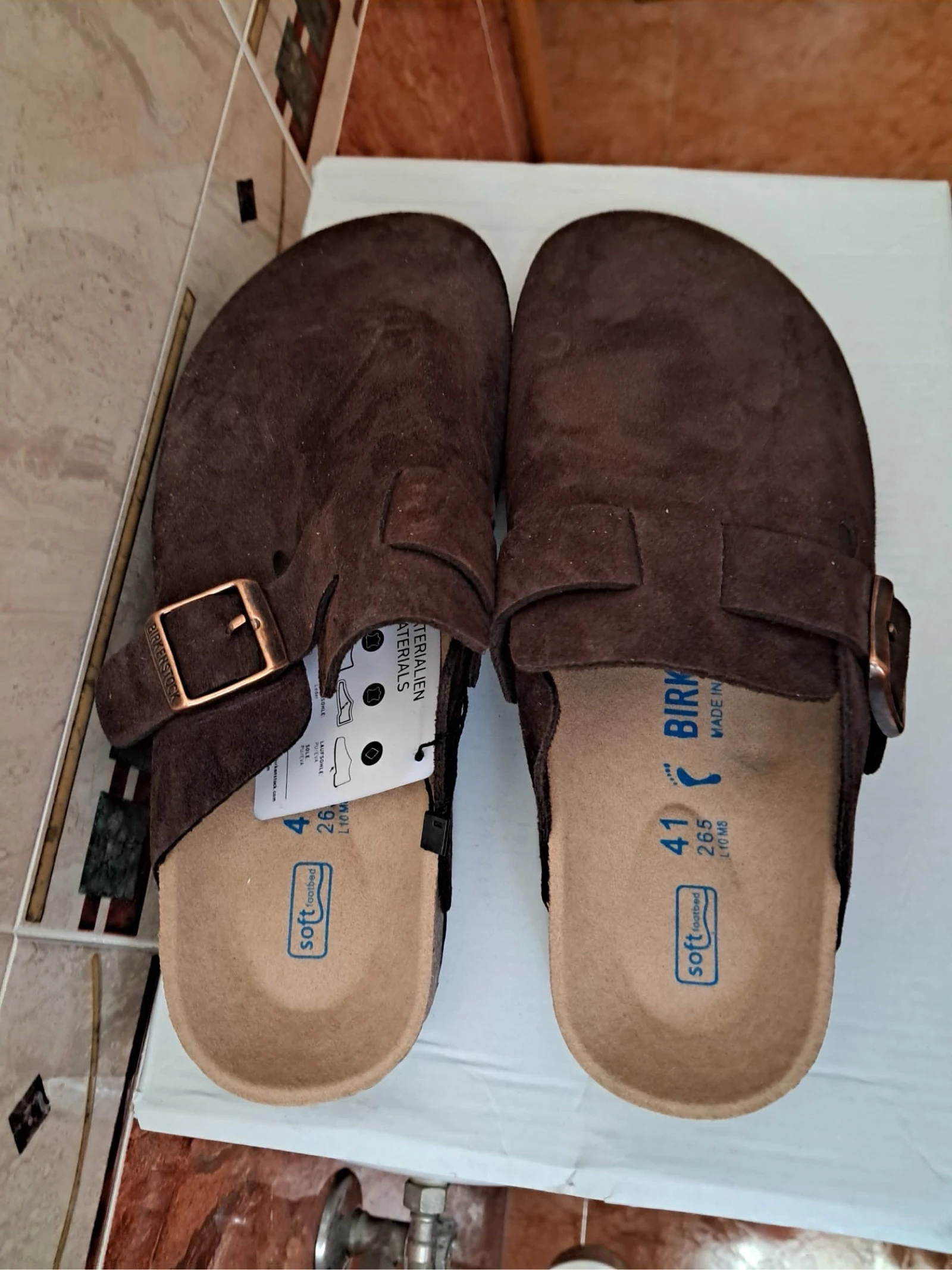 Donkere bruine Birkenstock clogs – photo 5